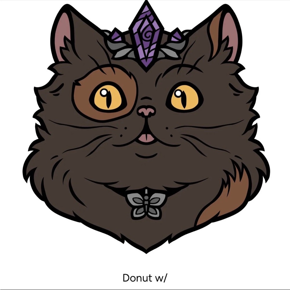 Dungeon Crawler Carl Enamel Pin – Foam Brain Games – Princess Donut